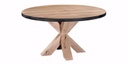 Table Pampelonne chêne pieds XX bois 2