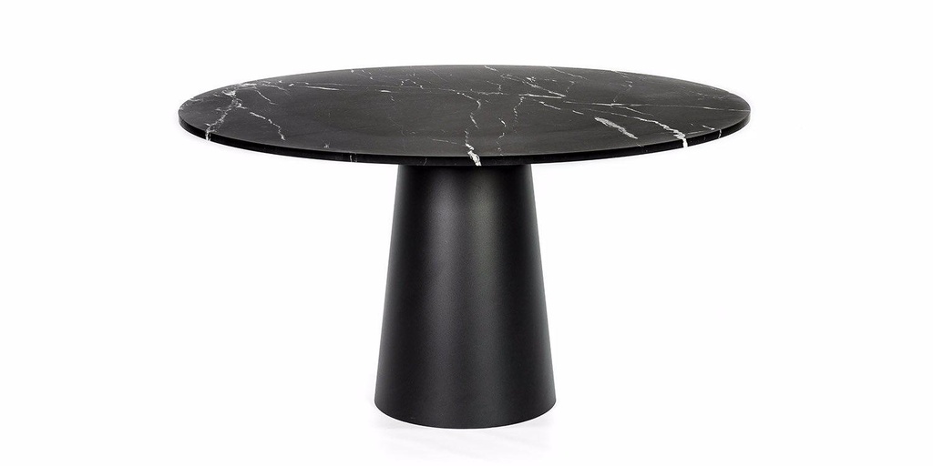 Table Marbre de carrare ronde pieds rond full 2