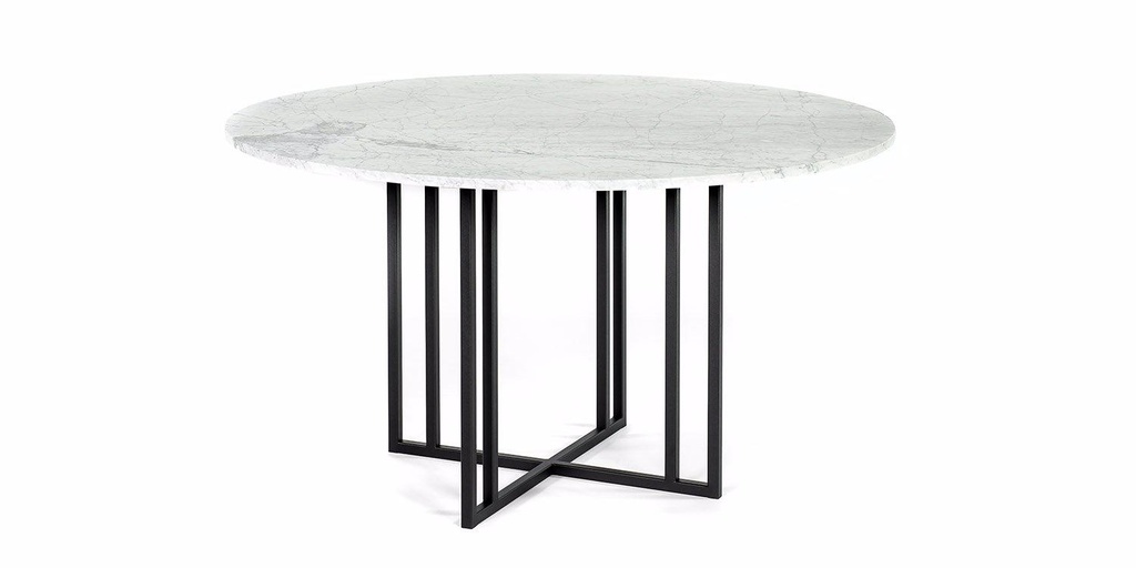 Table Marbre de carrare ronde pieds felix rond 1