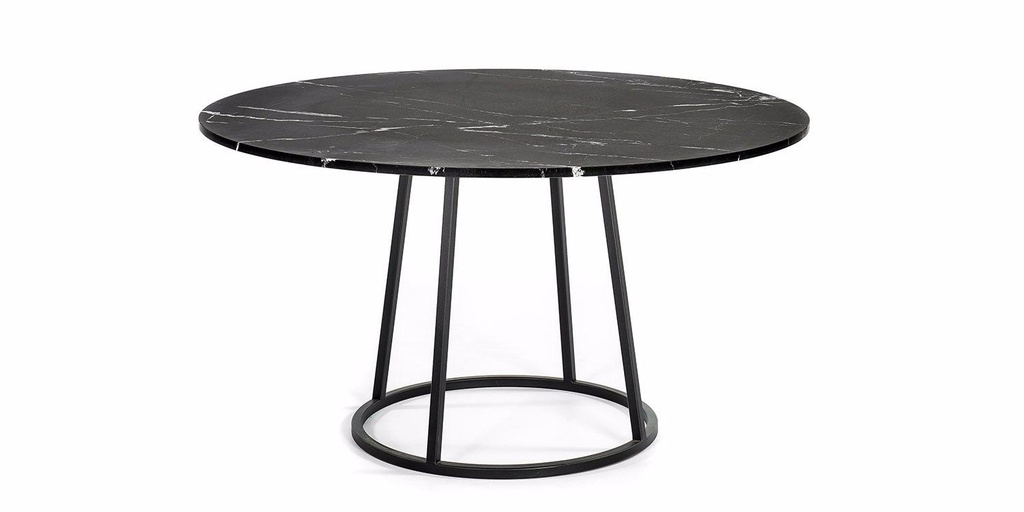 Table Marbre de carrare ronde pieds O rond 2