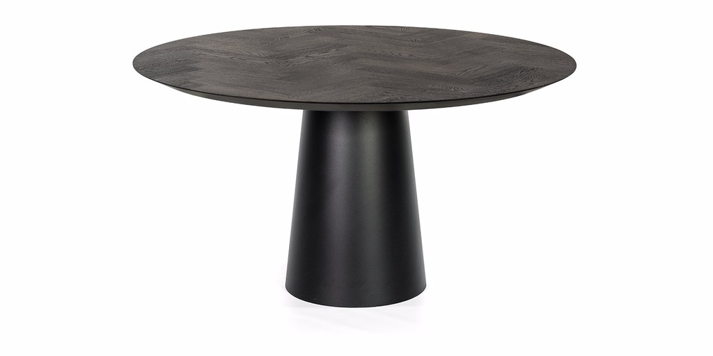 Table chevrons Namur pieds rond full 3