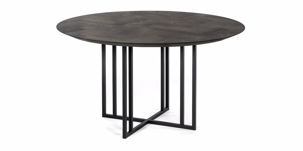 Table chevrons Namur pieds Felix rond 3