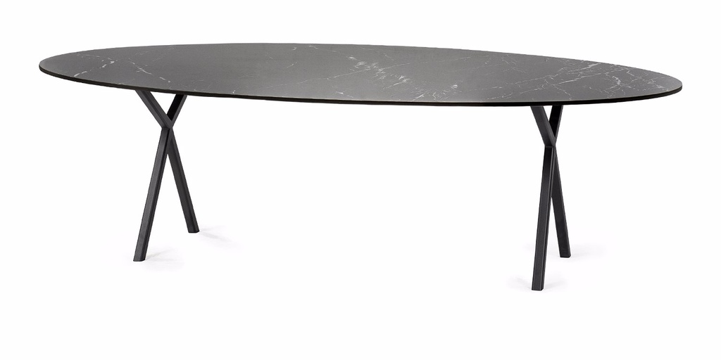 Table Céramique Ovale pieds Lachaud 1