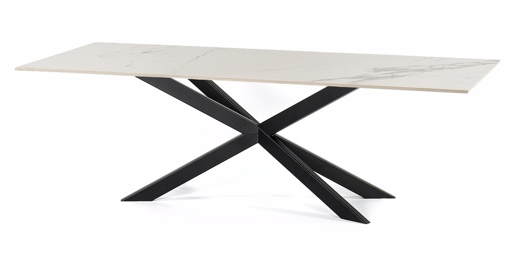 Table Céramique pieds Croix 1