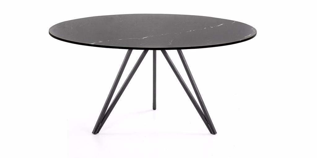 Table Céramique Ronde pieds Chanel 1