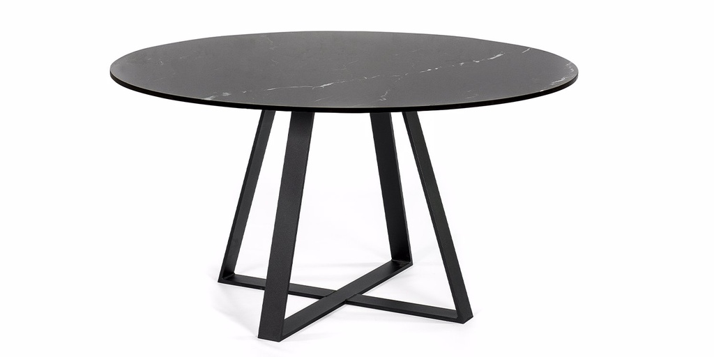 Table Céramique Ronde pieds W 1