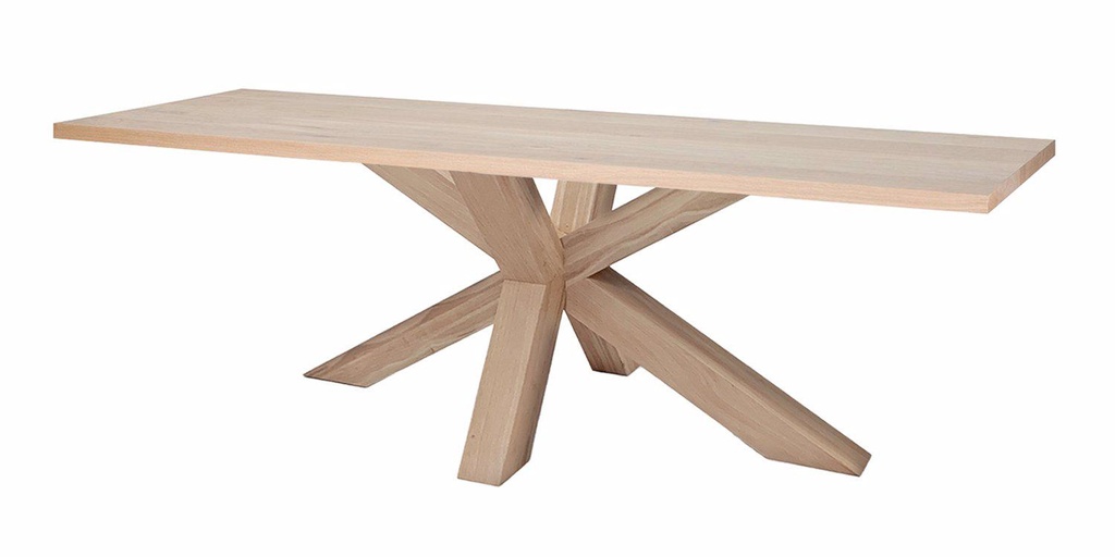 Table Cassis pieds XX bois 1