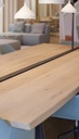 Table Guinguette modulable en chêne live edge 3