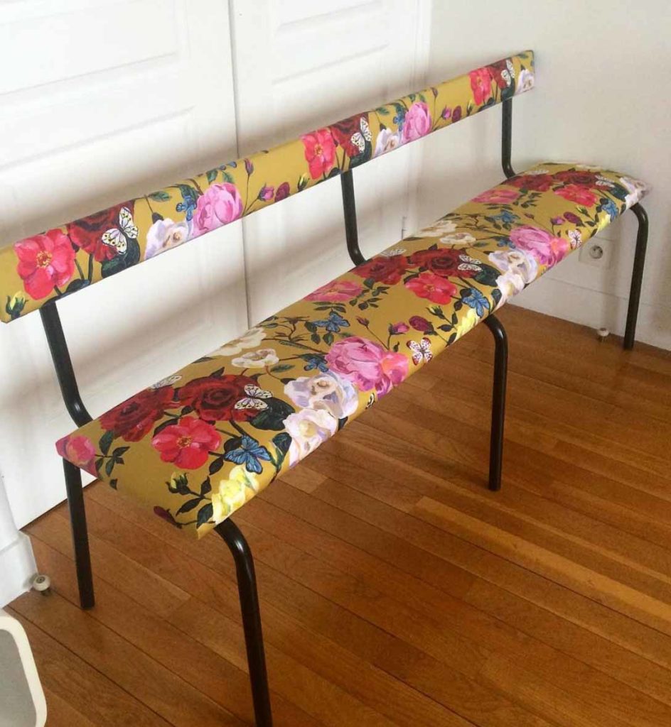 Banc Tapissé Bas 120Cm 8