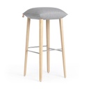 Tabouret Soft 82 Pied En Bois 1