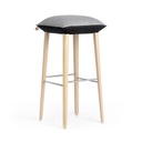 Tabouret Soft Bicolore 82 Pied En Bois 1