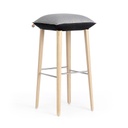 Tabouret Soft Bicolore 82 Pied En Bois 1