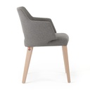 Chaise Lena Avec Accoudoirs Pied En Bois 2