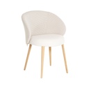 Chaise Neo Bicolore Avec Accoudoirs Pied En Bois 2