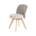 Chaise Neo Bicolore Pied Central En Bois 4