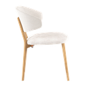 Chaise Toro Bicolore Avec Accoudoirs Pied En Bois 2