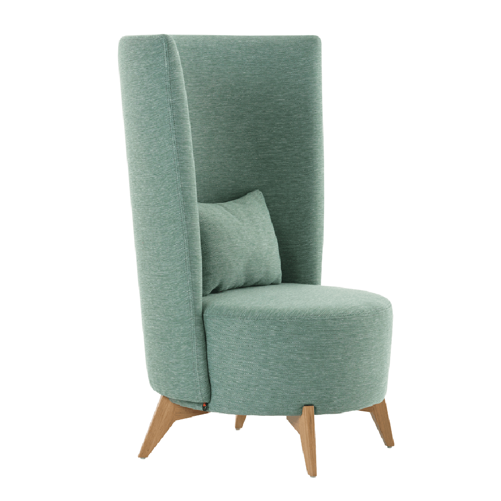 Fauteuil Bolero Dossier Haut Pied En Bois 1