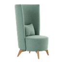 Fauteuil Bolero Dossier Haut Pied En Bois 1