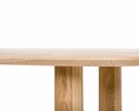 Table Organique en chêne massif pieds tube bois 1