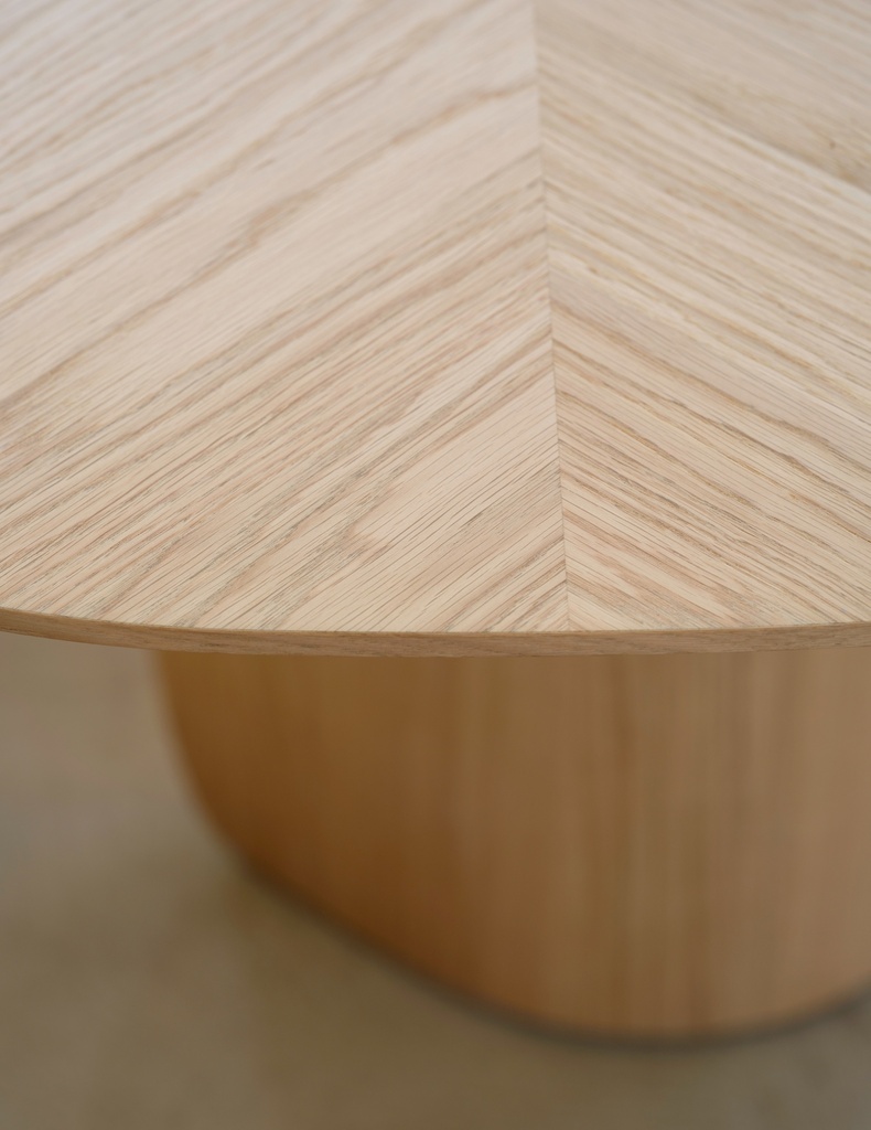 Table Dolmen Ovale chevrons 2