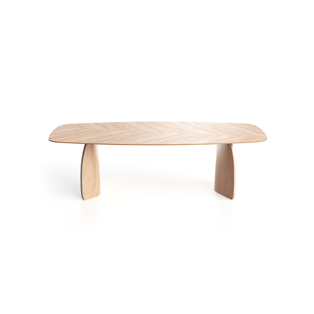 Table Dolmen Ovale chevrons 8