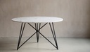 Table Berlin Ronde Marbre Blanc