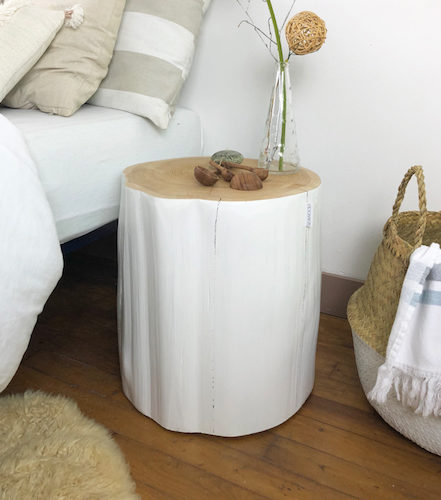 Table Agathe rondin de bois