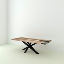 Table Wild Résine Epoxy pieds Mikado