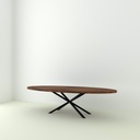 Table Bonifacio Ovale pieds Croix