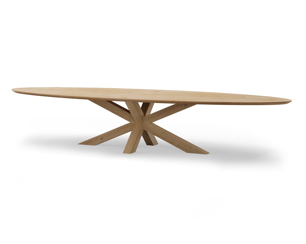 Table Bonifacio Ovale pieds Mikado