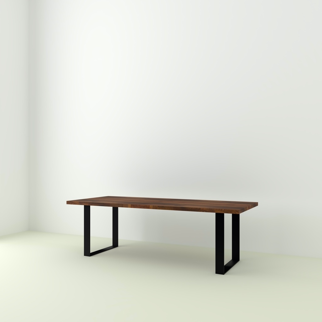 Table Bonifacio Rectangle pieds U Plat