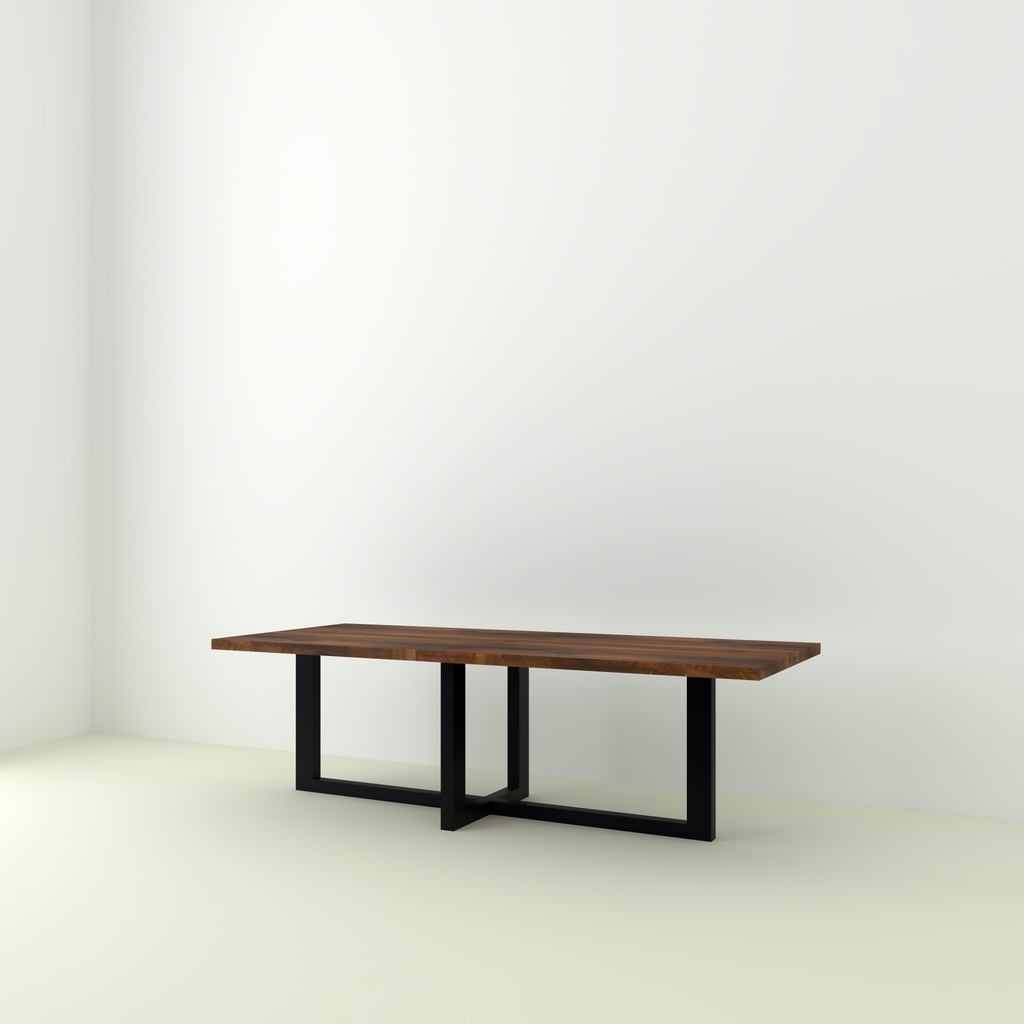 Table Bonifacio Rectangle pieds W Droit