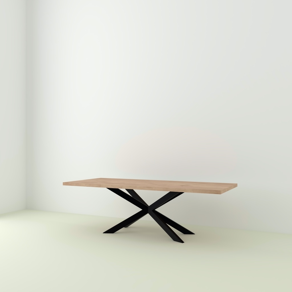 Table Cassis pieds Croix