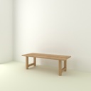 Table Cassis pieds H Bois