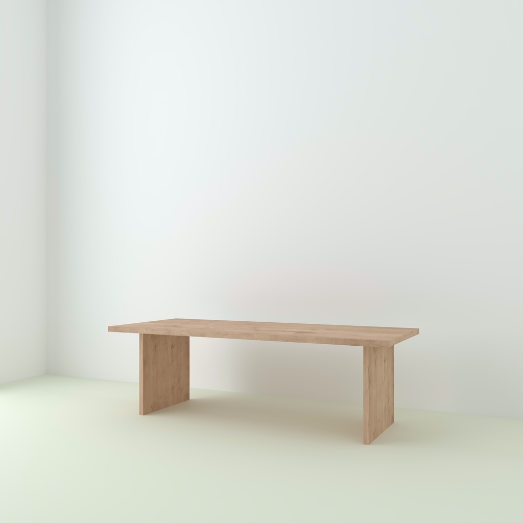 Table Cassis pieds scandicarrés bois