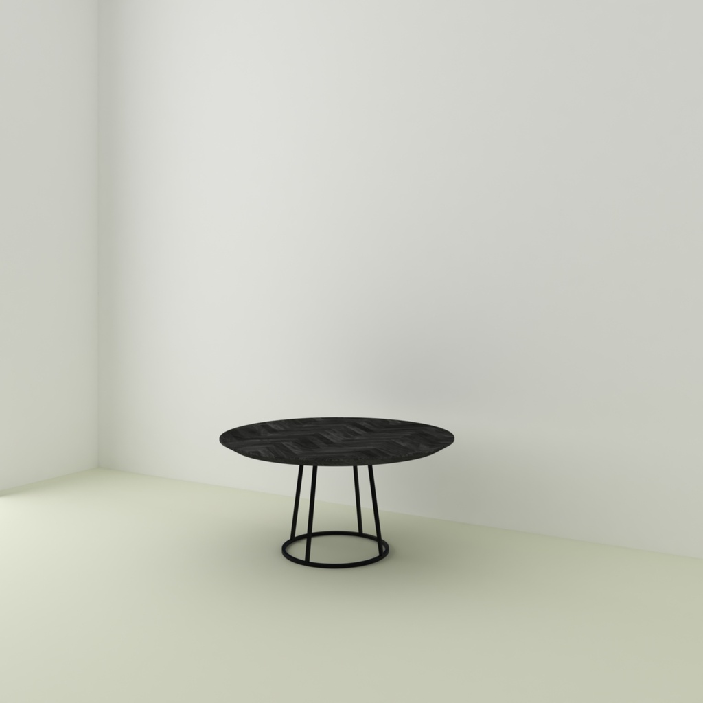 Table Chevrons Namur pieds O Rond