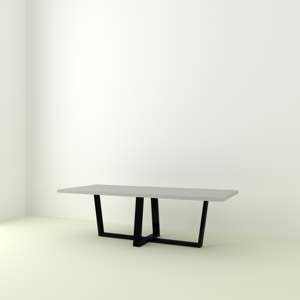 Table Lavezzi Béton pieds W