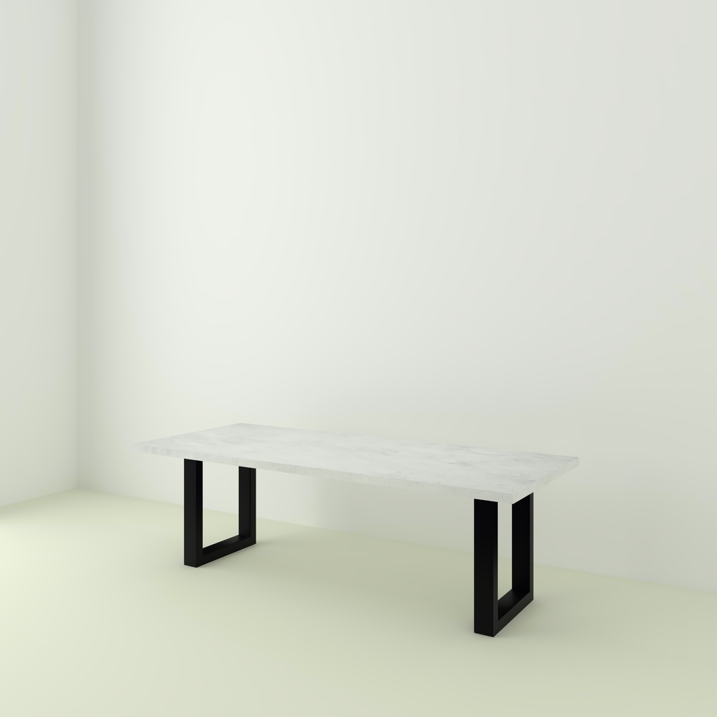 Table Lavezzi Béton pieds X