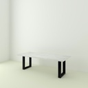 Table Lavezzi Béton pieds X