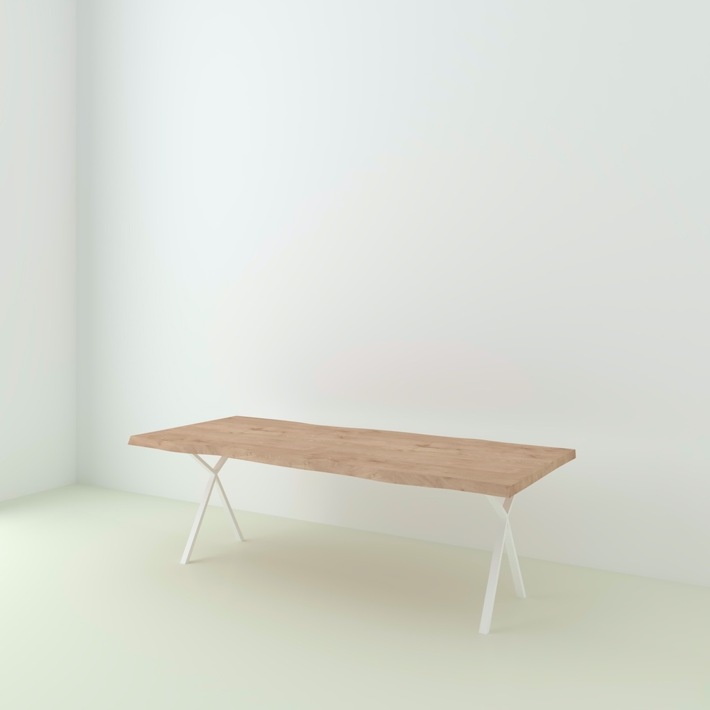 Table Paloma Chêne Live Edge pieds Lachaud