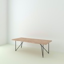 Table Paloma Chêne Live Edge pieds Léontine