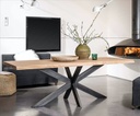 Table Paloma Chêne Live Edge pieds XX