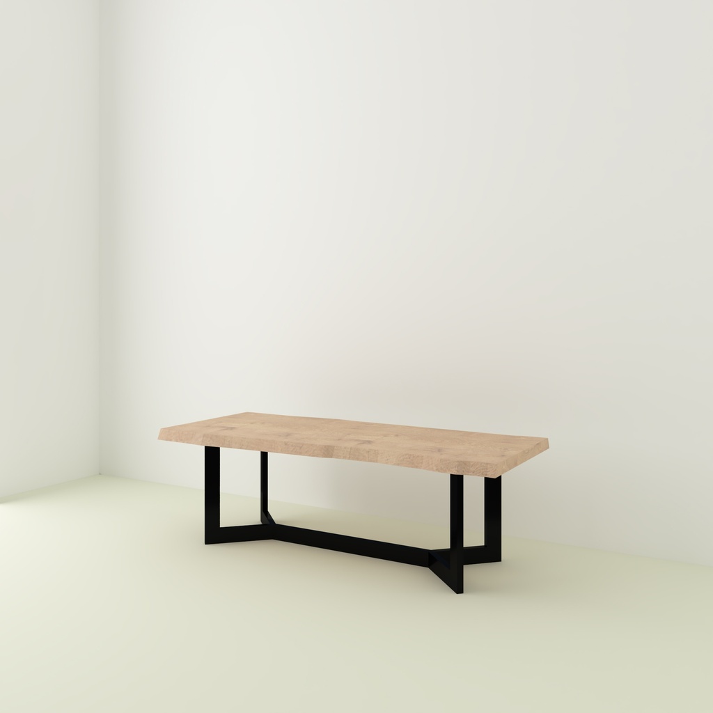 Table Paloma Chêne Live Edge pieds Y