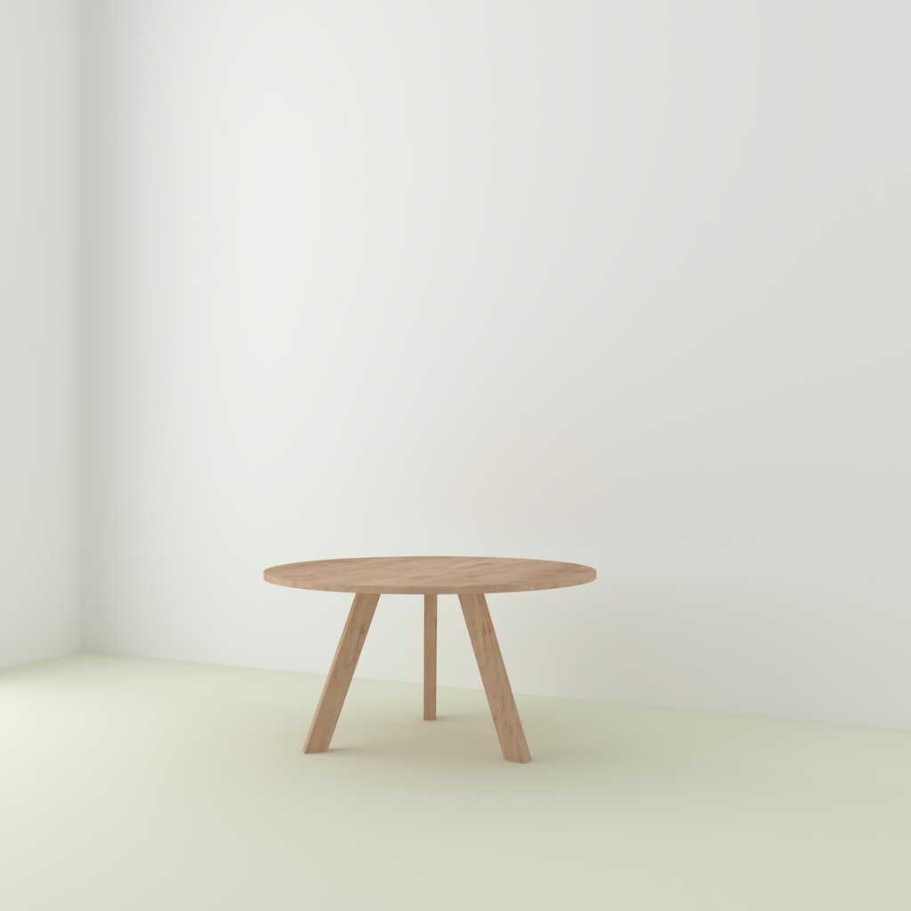 Table Pampelonne Chêne pieds Trépied Bois