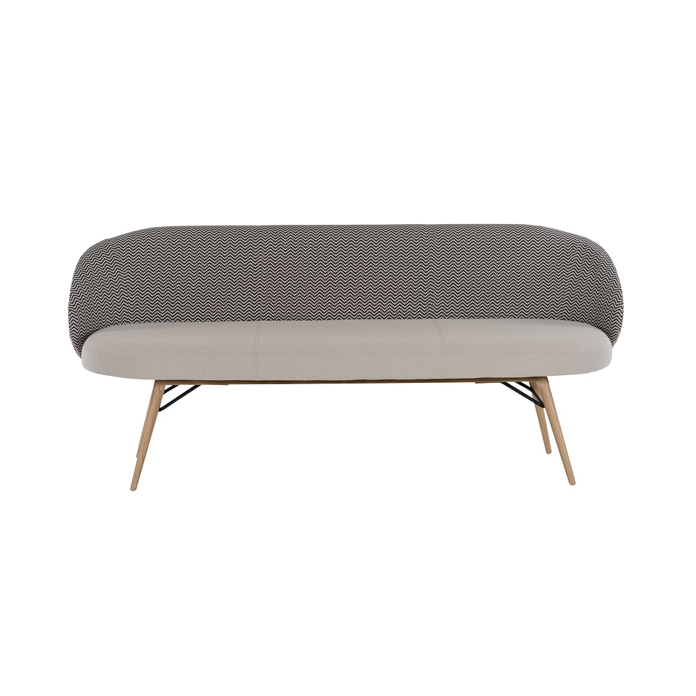 Banquette Neo Bicolore 180 Pied En Bois