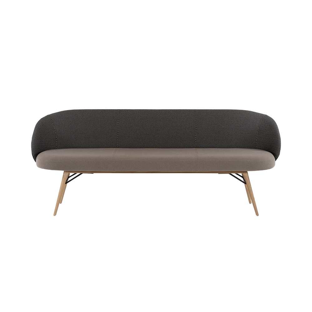 Banquette Neo Bicolore 200 Pied En Bois