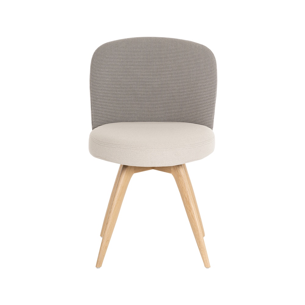 Chaise Neo Bicolore Pied Central En Bois