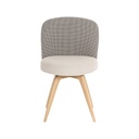 Chaise Neo Bicolore Pied Central En Bois