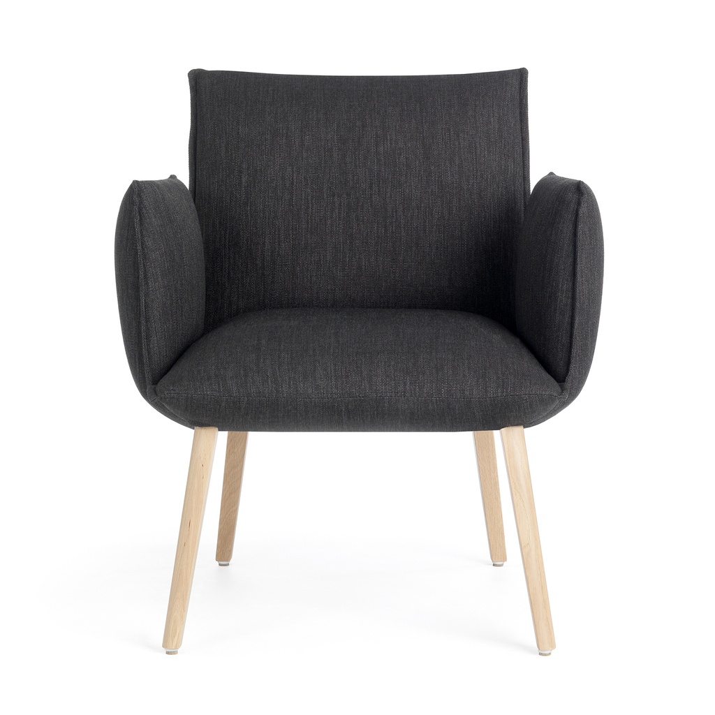 Fauteuil Soft Pied En Bois