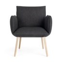 Fauteuil Soft Pied En Bois